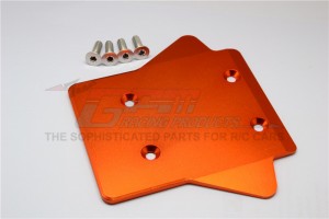GPM RACING LO5T331R ALLOY 7075 REAR GEAR BOX PROTECTOR TEAM LOSI 5IVET - LO5T331R-OR