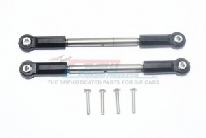 GPM RACING YTL047SPN-OC-BEBK STAINLESS STEEL FRONT STEERING TIE ROD WITH PLASTIC BALL ENDS AXIAL YETI XL BUGGY - YTL047SPN-OC-BEBK