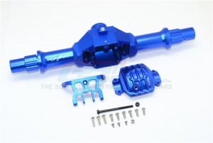 GPM RACING YTL013LA S ALUMINUM REAR GEAR BOX ( WITH COVER ) 1/8 RC AXIAL YETI XL BUGGY - BLUE - YTL013LA-B