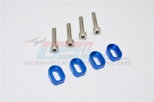 GPM TXM007 ALUMINIUM SHIMS & STAINLESS STEEL SCREW FOR 6S TRAXXAS XMAXX 6S - Blue - TXM007-B