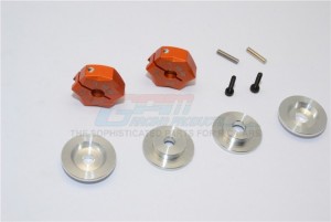 GPM RACING ADT1217/7MM ALUMINIUM HEX ADAPTER FROM 12MM CONVERT  TO 17MM WITH 7MM THICKNESS - ADT1217/7MM-OR