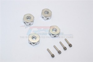 GPM RACING ADT127/4 ALUMINIUM UNIVERSAL HEX ADAPTER 12MMX7MM - ADT127/4-S