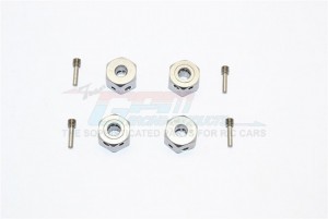 GPM RACING ADT128/4 ALUMINIUM UNIVERSAL HEX ADAPTER 12MMX8MM - ADT128/4-GS