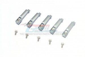 GPM RACING TRX4ZSP10BZ ALUMINUM DOOR HANDLE FOR TRX-4 MERCEDES-BENZ  For 1/10 RC Cralwer Accessories - GUN SILVER - TRX4ZSP10BZ-GS