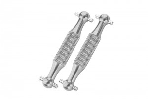 GPM RACING DT3158A ALUMINUM REAR DOGBONE POLISHED  For TAMIYA DT-03 - DT3158A-S