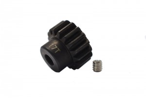 GPM TXMS015TS HARDEN STEEL #45 MOTOR GEAR 15T - 24T For 1/10 TRAXXAS MAXX MONSTR TUCK - 17T - TXMS017TS-BK