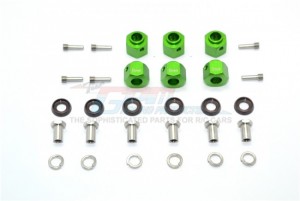 GPM TRX6010/9MM ALUMINUM HEX ADAPTERS 9MM THICK THICK 1/10 TRAXXAS TRX-6 - GREEN - TRX6010/9MM-G