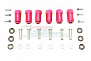 GPM TRX6010/23MM ALUMINUM HEX ADAPTERS 23MM THICK 1/10 TRAXXAS TRX-6 - RED - TRX6010/23MM-R