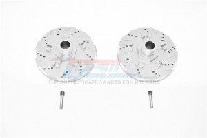 GPM MAI10+6/DISK ALUMINUM +6MM HEX WITH BRAKE DISK WITH SILVER LINING ARRMA INFRACTION / LIMITLESS  6S BLX ALL-ROAD STREET BASH - SILVER - MAI10+6/DISK-S