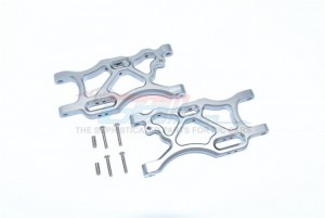 GPM MAF056 ALUMINUM REAR LOWER ARMS  For TYPHON / INFRACTION / LIMITLESS - GUN SILVER - MAF056-GS