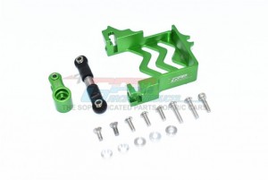 GPM TXMS024 ALUMINUM SERVO MOUNT STAINLESS STEEL TIE ROD  ALUMINUM SERVO HORN - 25T FOR 1/10 RC TRAXXAS MAXX MONSTER TRUCK - GREEN - TXMS024-G