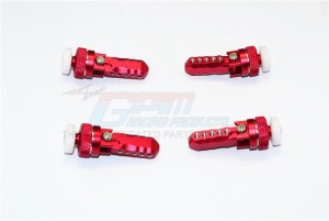 ALUMINIUM FRONT & REAR MAGNET BODY MOUNT TRAXXAS E-REVO - Red - ER201FR-R
