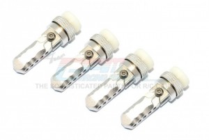 ALUMINIUM FRONT & REAR MAGNET BODY MOUNT TRAXXAS E-REVO - Silver - ER201FR-S