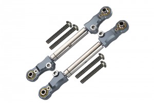GPM TXMS162S ALUMINUM STAINLESS STEEL FRONT STEERING TIE ROD 1/10 TRAXXAS RC MAXX MONSTER 89076 / TRAXXAS 1/8 MAXX SLASH 6S - TXMS162S-GS