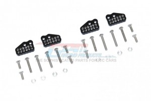 GPM CP028FR ALUMINUM FRONT & REAR SHOCK MOUNT 1/10 4WD CAPRA 1.9 UNLIMITED TRAIL BUGGY AXI0304 - BLACK - CP028FR-BK