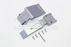 ALUMINIUM FRONT SKID PLATE  TRAXXAS E-REVO - Gun silver - ER331F-GS