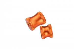 GPM RACING MAK016R/C  ALUMINUM COLLAR FOR REAR CHASSIS BRACE ARA320196 ARRMA KRATON MOJAVE OUTCAST 6S BLX - ORANGE - MAK016R/C-OR