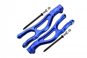GPM MAKX054 ALUMINUM FRONT UPPER ARMS ARA330561 1/5 4WD KRATON OUTCAST 8S BLX MONSTER TRUCK ARA110002T1/T2 - BLUE - MAKX054-B