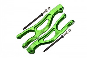 GPM MAKX054 ALUMINUM FRONT UPPER ARMS ARA330561 1/5 4WD KRATON OUTCAST 8S BLX MONSTER TRUCK ARA110002T1/T2 - GREEN - MAKX054-G