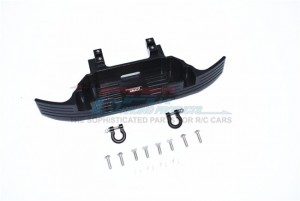 GPM TRX6330F ALUMINIUM SERVO FORWARD FRONT BUMPER +D-RINGS 1/10 TRAXXAS TRX-6 TRUCK - BLACK - TRX6330F-BK