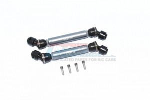 GPM SCX3037SA ALUMINIUM FRONT & REAR CVD DRIVE SHAFT 1/10 RC AXIAL RACING SCXIII ROCK CRAWLER - GUN SILVER - SCX3037SA-GS