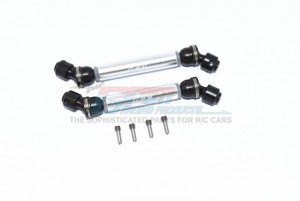 GPM SCX3037SA ALUMINIUM FRONT & REAR CVD DRIVE SHAFT 1/10 RC AXIAL RACING SCXIII ROCK CRAWLER - SILVER - SCX3037SA-S
