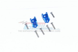 GPM CC2009 ALUMINUM FRONT/REAR LOWER AXLE MOUNT SET FOR SUSPENSION LINKS TAMIYA CC-02 TRUCK - BLUE - CC2009-B