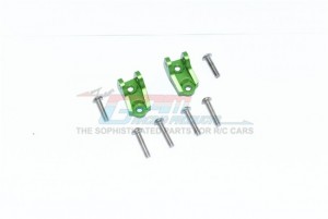 GPM CC2009 ALUMINUM FRONT/REAR LOWER AXLE MOUNT SET FOR SUSPENSION LINKS TAMIYA CC-02 TRUCK - GREEN - CC2009-G