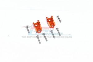 GPM CC2009 ALUMINUM FRONT/REAR LOWER AXLE MOUNT SET FOR SUSPENSION LINKS TAMIYA CC-02 TRUCK - CC2009-OR