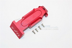ALUMINIUM REAR SKID PLATE TRAXXAS E-REVO - Red - ER331R-R