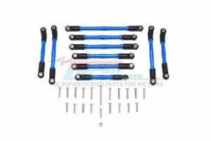 GPM CC2008 ALUMINUM FRONT/REAR UPPER AXLE MOUNT SET FOR SUSPENSION LINKS TAMIYA CC-02 TRUCK - BLUE - CC2160ALL-B-BEBK