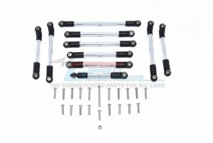 GPM CC2008 ALUMINUM FRONT/REAR UPPER AXLE MOUNT SET FOR SUSPENSION LINKS TAMIYA CC-02 TRUCK - SILVER - CC2160ALL-S-BEBK