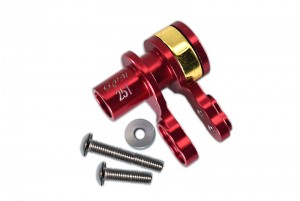 GPM TXM025TSH ALUMINUM 25T SERVO HORN W. BUILT-IN SPRING 1/5 TRAXXAS 6S 8S RC MONSTER TRUCK - RED - TXM025TSH-R