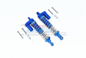 GPM CP100F/R/L ALLOY FRONT/REAR L-SHAPE PIGGY BACK SPRING DAMPERS 100mm For 1/10 4WD CAPRA 1.9 UNLIMITED TRAIL BUGGY-AXI0304 - BLUE - CP100F/R/L-B