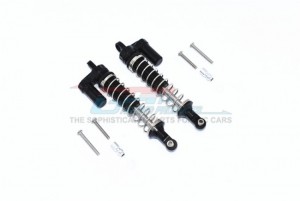 GPM CP100F/R/L ALLOY FRONT/REAR L-SHAPE PIGGY BACK SPRING DAMPERS 100mm For 1/10 4WD CAPRA 1.9 UNLIMITED TRAIL BUGGY-AXI0304 - BLACK - CP100F/R/L-BK