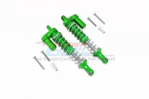 GPM CP100F/R/L ALLOY FRONT/REAR L-SHAPE PIGGY BACK SPRING DAMPERS 100mm For 1/10 4WD CAPRA 1.9 UNLIMITED TRAIL BUGGY-AXI0304 - GREEN - CP100F/R/L-G