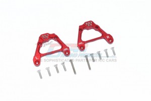 GPM SCX3030 ALUMINUM ADJUSTABLE REAR DAMPER MOUNT 1/10 4WD SCX10 III JEEP WRANGLER RUBICON AXI03007 - RED - SCX3030-R