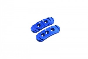 GPM RUS4018A ALUMINUM FIXED GEAR ADAPTER TRAXXAS 1/10 RUSTLER 4X4 VXL 67076-4 - BLUE - RUS4018A-B