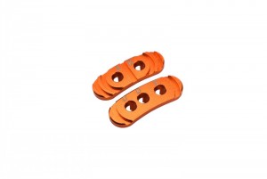 GPM RUS4018A ALUMINUM FIXED GEAR ADAPTER TRAXXAS 1/10 RUSTLER 4X4 VXL 67076-4 - ORANGE - RUS4018A-OR