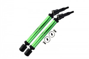GPM MAKS148F/RSA HARDEN STEEL ALUMINUM FRONT/REAR ADJUSTABLE CVD DRIVE SHAFT ARRMA 1/10 4WD KRATON 4X4 4S BLX ARA102690 - GREEN - MAKS148F/RSA-G