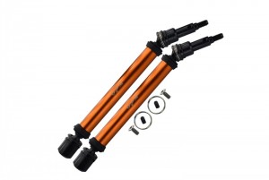GPM MAKS148F/RSA HARDEN STEEL ALUMINUM FRONT/REAR ADJUSTABLE CVD DRIVE SHAFT ARRMA 1/10 4WD KRATON 4X4 4S BLX ARA102690 - ORANGE - MAKS148F/RSA-OR