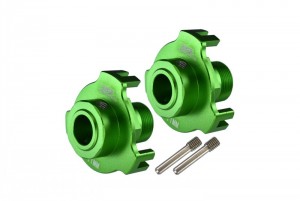 GPM MAKX10/+11MM ALUMINUM WHEEL HUB HEX (+11MM) ARRMA 1/5 4WD KRATON 8S BLX MONSTER TRUCK ARA110002T1/T2 - GREEN - MAKX10/+11MM-G