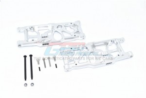 GPM MAKX056 ALUMINUM REAR  LOWER ARMS ARRMA 1/5 4WD KRATON 8S BLX MONSTER TRUCK ARA110002T1/T2 - SILVER - MAKX056-S