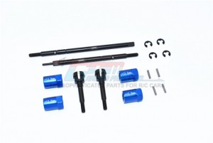 GPM CC2237S+12.5 HARDEN STEEL #45 FRONT CVD JOINT REAR DRIVE SHAFT ALUMINUM 12.5MM WIDER HEX 1/10 RC TAMIYA CC-02 - CC2237S+12.5-B