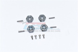 GPM SCX2U010 ALUMINUM FRONT & REAR HEX ADAPTERS AXIAL RACING 1/10 4WD ELECTRIC SCX10 II CRAWLER UMG10 AXI90075 - SCX2U010-GS