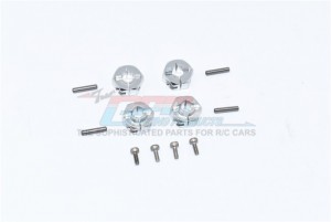 GPM SCX2U010 ALUMINUM FRONT & REAR HEX ADAPTERS AXIAL RACING 1/10 4WD ELECTRIC SCX10 II CRAWLER UMG10 AXI90075 - SCX2U010-S