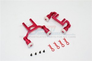 GPM TET201FR ALUMINIUM FRONT REAR BODY MOUNT & MAGNET POST TRAXXAS TETON - TET201FR-R