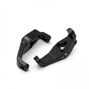 ALLOY Front C hub Caster Mounts For 1/10  Redcat GEN8 Scout II - G19012-BK