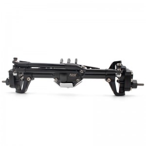 Front & Rear High Lift Portal Axle Set Black For 1/10 AXIAL RACING SCX10-II ROCK CRAWLER - S19018-F