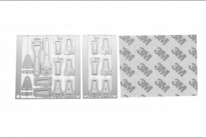 GPM SCX3ZSP3 SCALE ACCESSORIES: STAINLESS STEEL DOOR HINGES FOR TRAXXAS TRX-4 DEFENDER / AXIAL SCX10-III - SCX3ZSP3-S